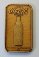 Scarce Coca-Cola Norfolk, Virginia 75th Anniversary Bronze Bar WWM-64B