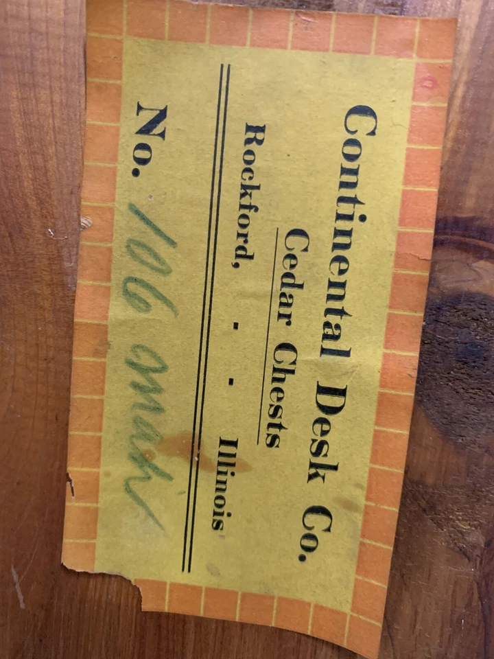 Continental Desk Co. Mahogany/Cedar Chest - Image 4 of 4