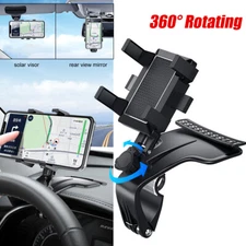 Universal Cell Phone GPS Car Dashboard Mount Holder Stand HUD w/ Number Plate