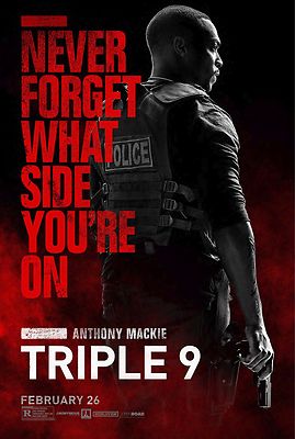 TRIPLE 9 POSTER CASEY AFFLECK WOODY HARRELSON KATE WINSLET CHIWETEL EJIOFOR