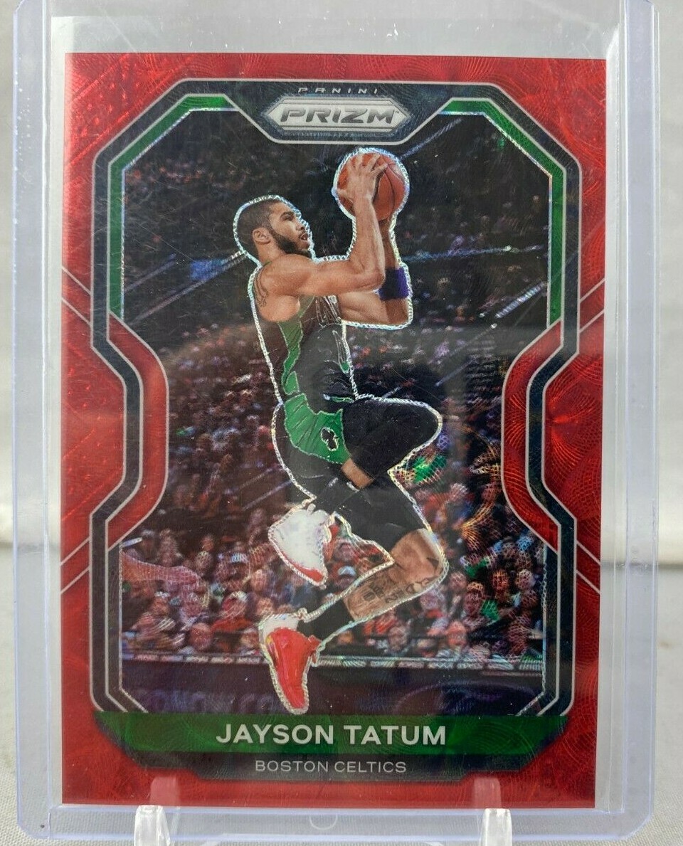 2020-21 Panini Prizm Choice Red Scope Jayson Tatum Celtics No. 119 # /88 SSP