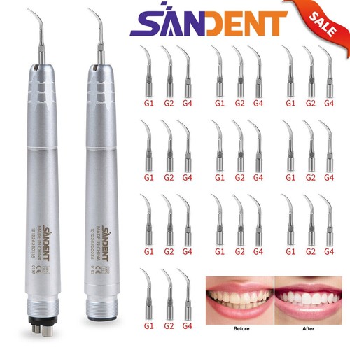Dental Ultrasonic Air Perio Scaler Handpiece Hygienist 2 & 4 Holes Scaler Tips - Picture 4 of 51