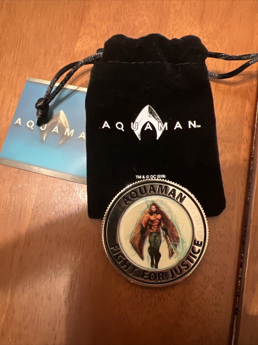 AQUAMAN CHALLENGE COIN TOKEN BLACK MANTA REVERSE Loot Crate Exclusive | eBay