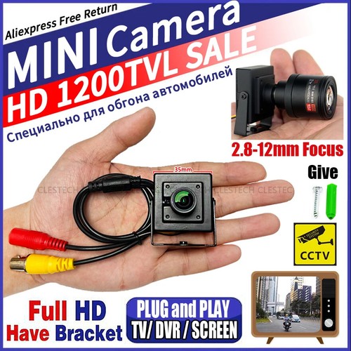 HD Metal Mini Camera Security Surveillance Video Monitoring Security Vidicon New - 第 1/23 張圖片