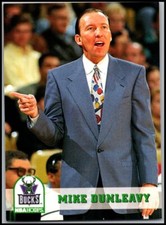 1993-94 NBA Hoops #244 Mike Dunleavy - Coach FREE SHIPPING!