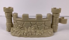 Fisher Price Little People Castle Farm Stone Wall Tan Fence Section Replacement