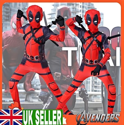 Deadpool Kostüm Cosplay Kinder Bodysuit Jungen Kindertag Kostüm Party Karneval