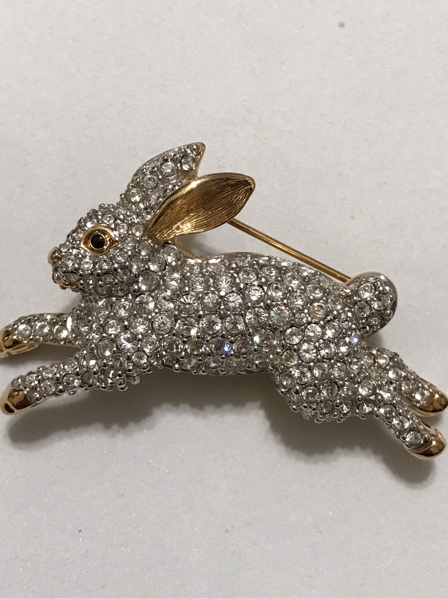 SWAROVSKI BUNNY RABBIT CRYSTAL PIN BROOCH | eBay SWAROVSKI BUNNY RABBIT CRYSTAL PIN BROOCH | eBay