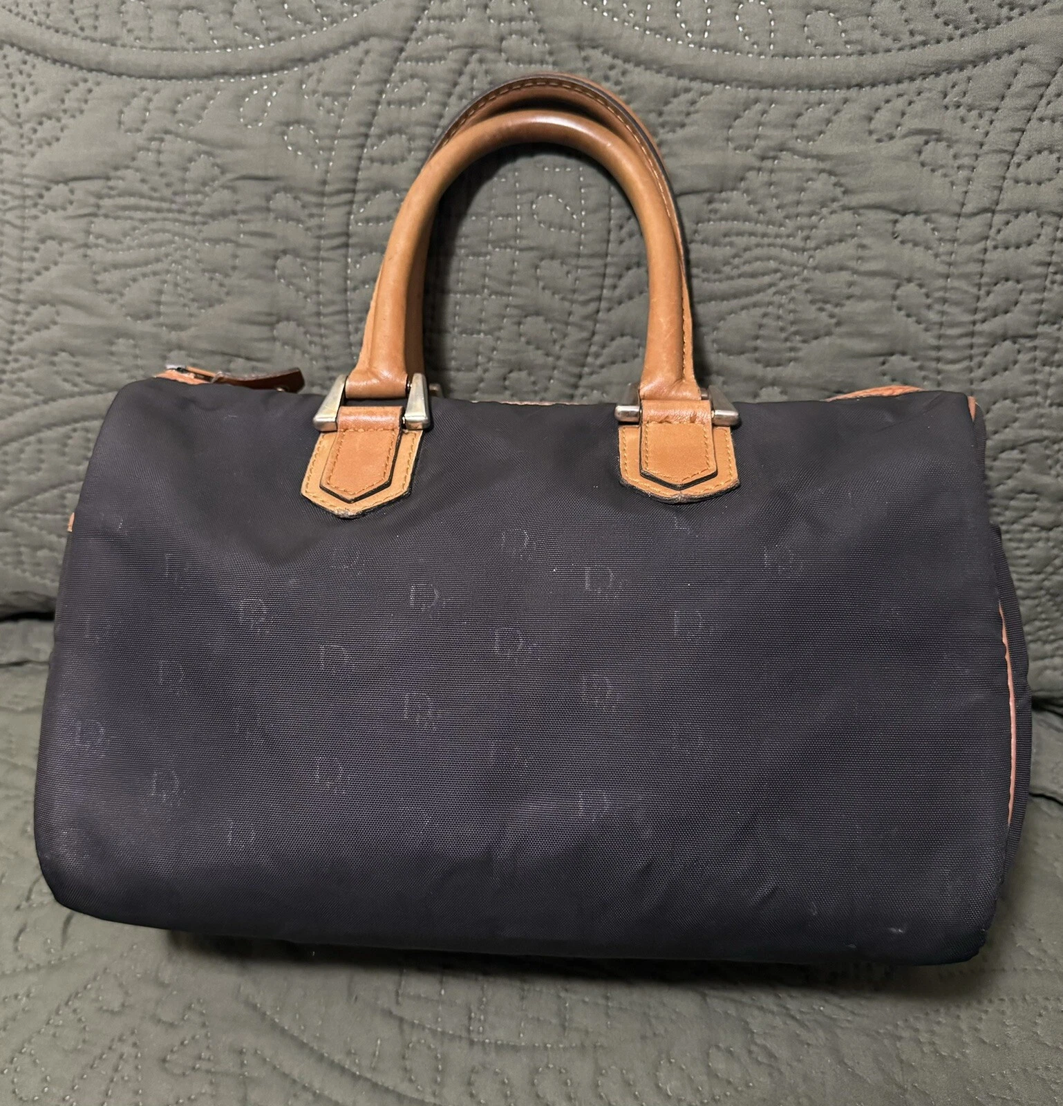 Sac à main vintage authentique Christian Dior Boston monogramme   d'occasion