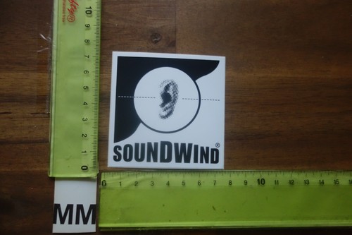 Alter Aufkleber Musik HiFi Audio TV Radio Lautsprecher Boxen SOUNDWIND