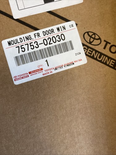 TOYOTA Genuine COROLLA E21 Front RH Upper Window Frame Molding 7575302030 - Picture 5 of 5