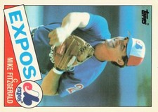 Mike Fitzgerald Topps Tiffany Traded 1985 Baseball Card #34T