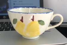 POOLE POTTERY FRUIT PEAR DESIGN BREAKFAST MUG