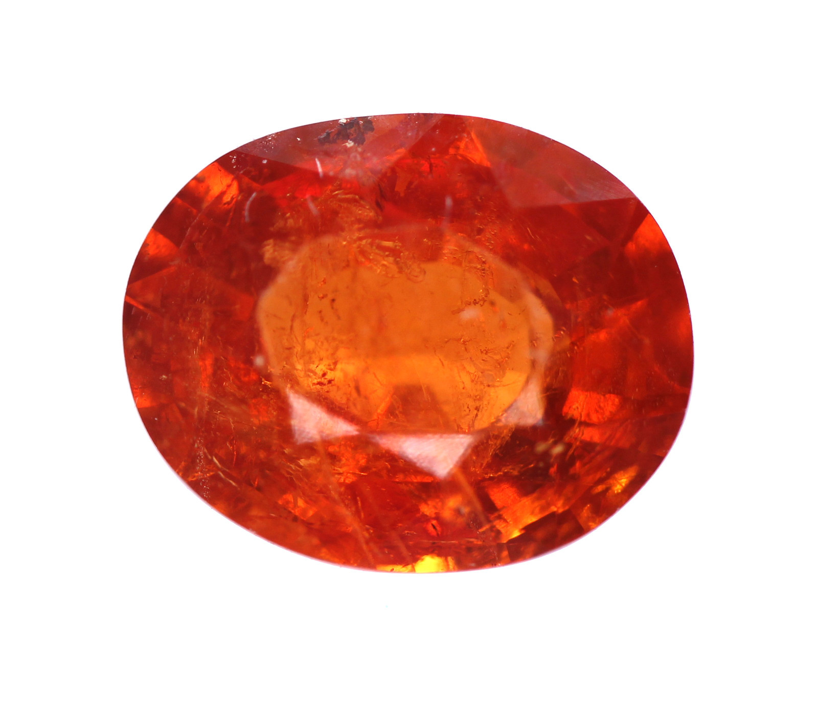 Grenat Spessartite de Namibie de 2,40 ct pierre précieuse orange pour bague sur mesure