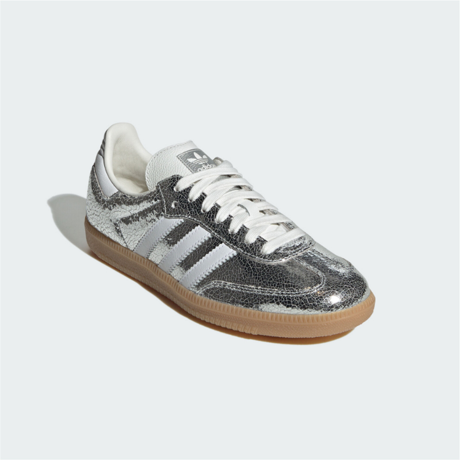 adidas Originals Samba OG W Серебристый металлик из потрескавшейся кожи Женские повседневные JR0035
