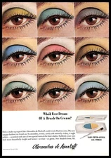 1966 Alexandra De Markoff Shadowcreme Brush Cream Eye Makeup Vintage PRINT AD