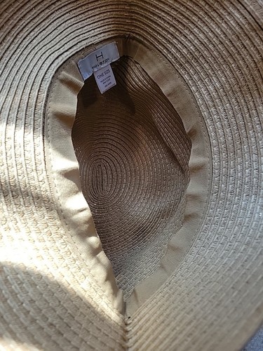 Halston Brown Tan Suede Chain Tassel Womens Bucket Cap Hat Accessory H - Picture 6 of 6