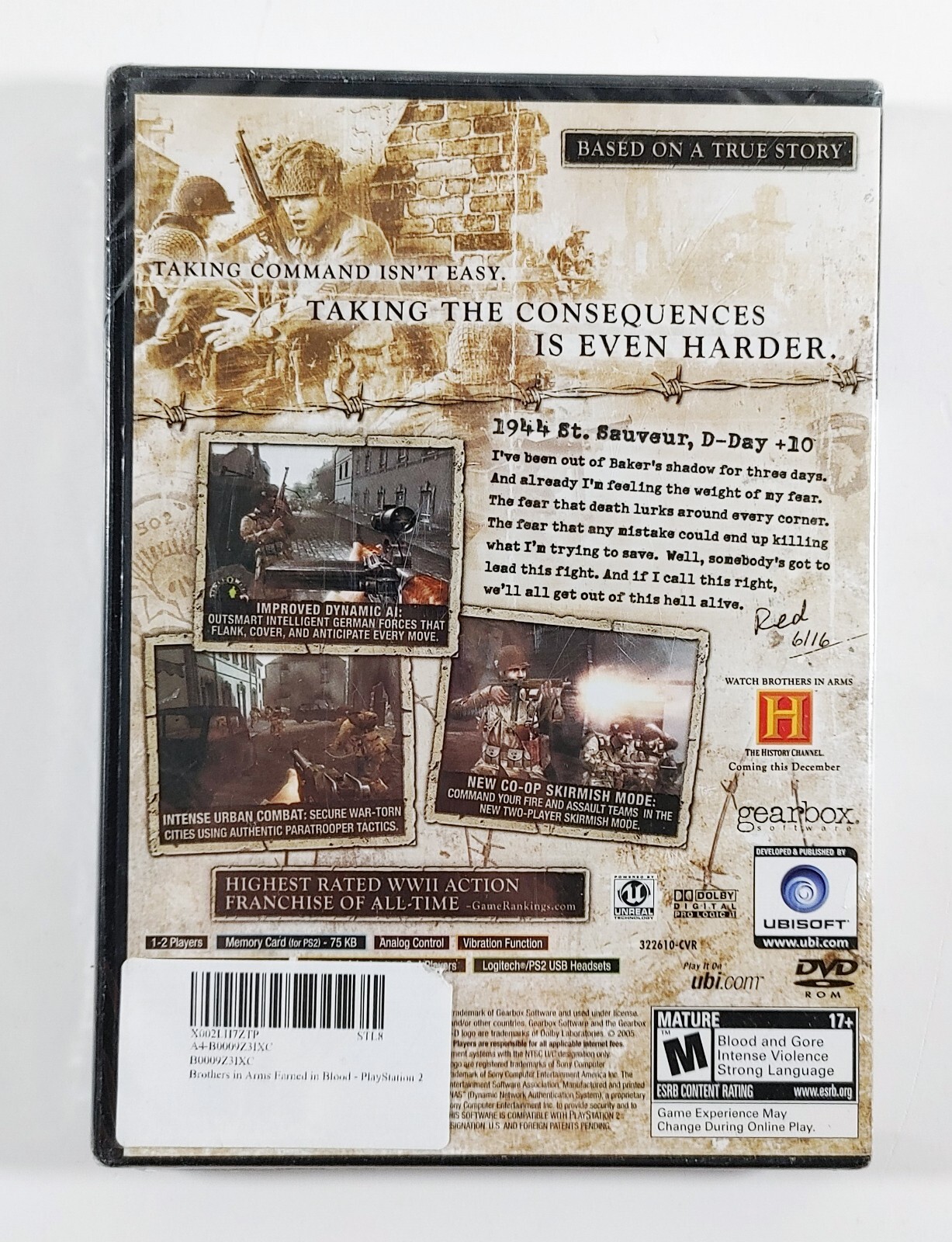 Brothers+in+Arms%3A+Earned+in+Blood+%28Sony+PlayStation+2%2C+2005%29 ...