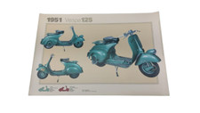 POSTER PLASTIFICATO VESPA 125 V30 1951