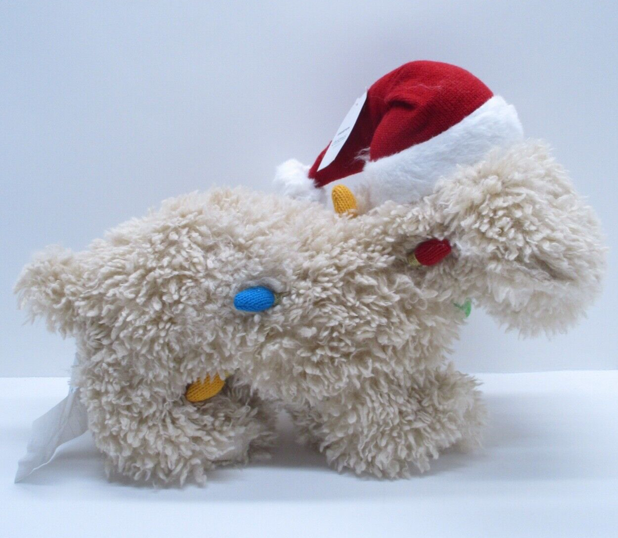 Kirklands Goldendoodle Shaped Christmas Pillow Winter Holiday Seasonal