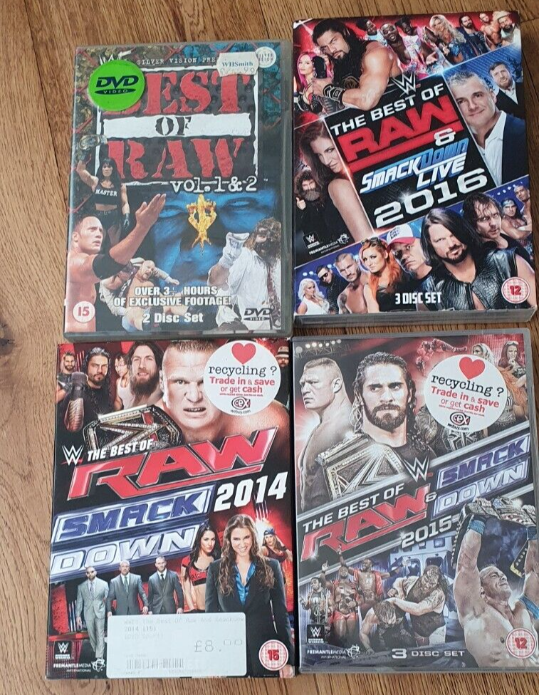 WWE 特集DVD 4本セット　プロレス WWE 特集DVD 4本セット WWE Wrestling The Best of Raw job lot of 4