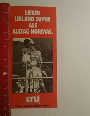 Aufkleber/Sticker: LTU lieber Urlaub super als Alltag normal (27011721)