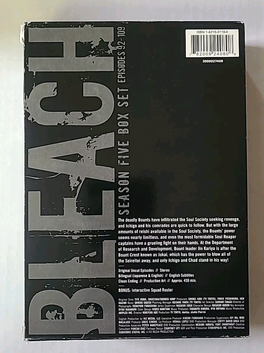 Bleach Uncut Box Set: Season 5 - The Assault - DVD 4 Disc