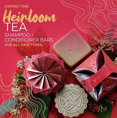 VIORI Heirloom Tea Shampoo & Conditioner Bar Gift Set Full Size Limited Edition