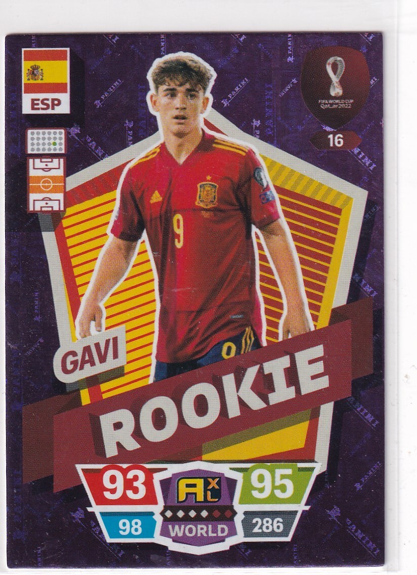 Panini Qatar World Cup Karte 2022 Nr. 16 Gavi Rookie | eBay