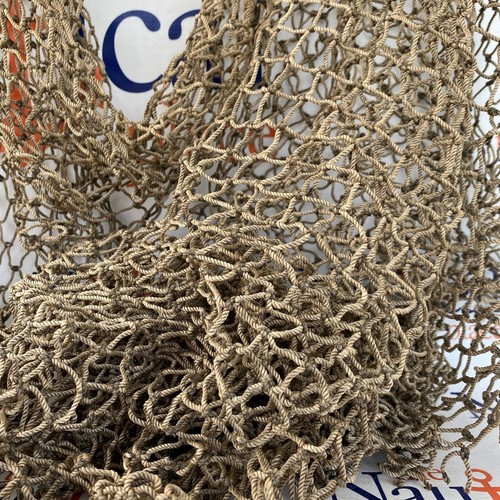 Authentic Fish Netting, 15 ft x 15 ft HEAVY Knotted, Vintage Used Fishing Net - Picture 6 of 8