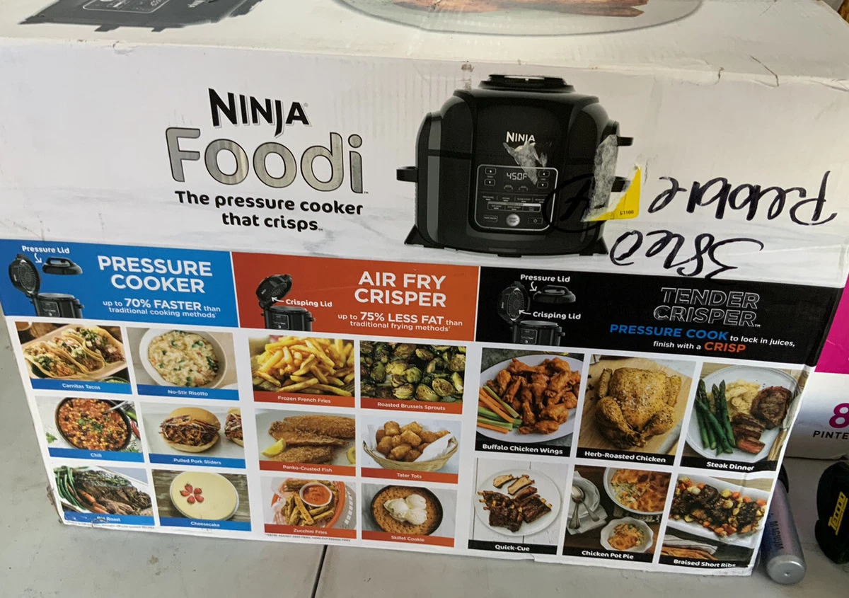 NINJA OP301 Foodi 9-in-1 Pressure Slow Cooker Air Fryer 6.5 Quart