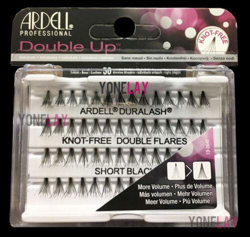 Lot 4 - ARDELL Individual Eyelashes Flare Lashes Knot Free Double Flares Short - Picture 2 of 2