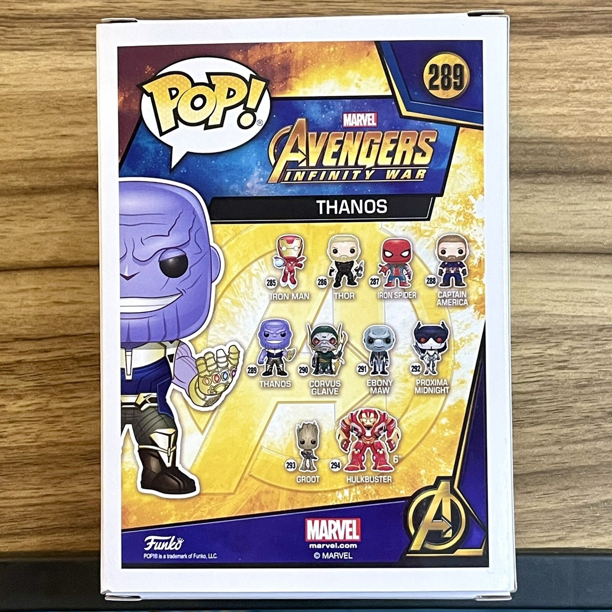 Thanos Funko Pop! #289 Marvel Avengers Infinity War Bobble-Head