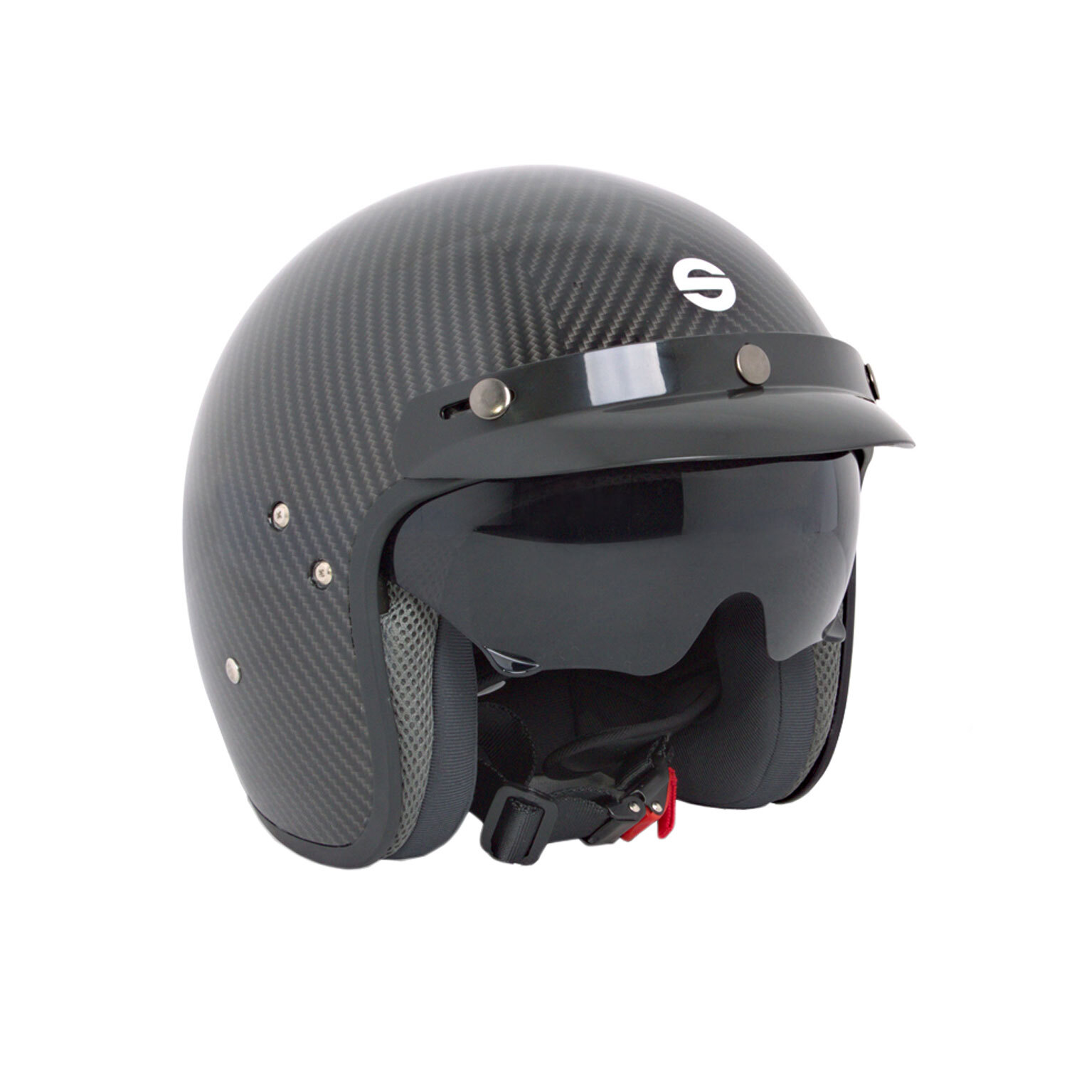 Sparco CLUB J-1 Carbon Open Face Helmet ECE (XS)