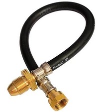 Propane Pigtail 20" 500mm NR POL x W20 Gas Pigtail Hose