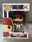 Funko Pop! MLB MIKE TROUT #08 Red Uni Anaheim Angels Comes w/ Protector NEW!!!