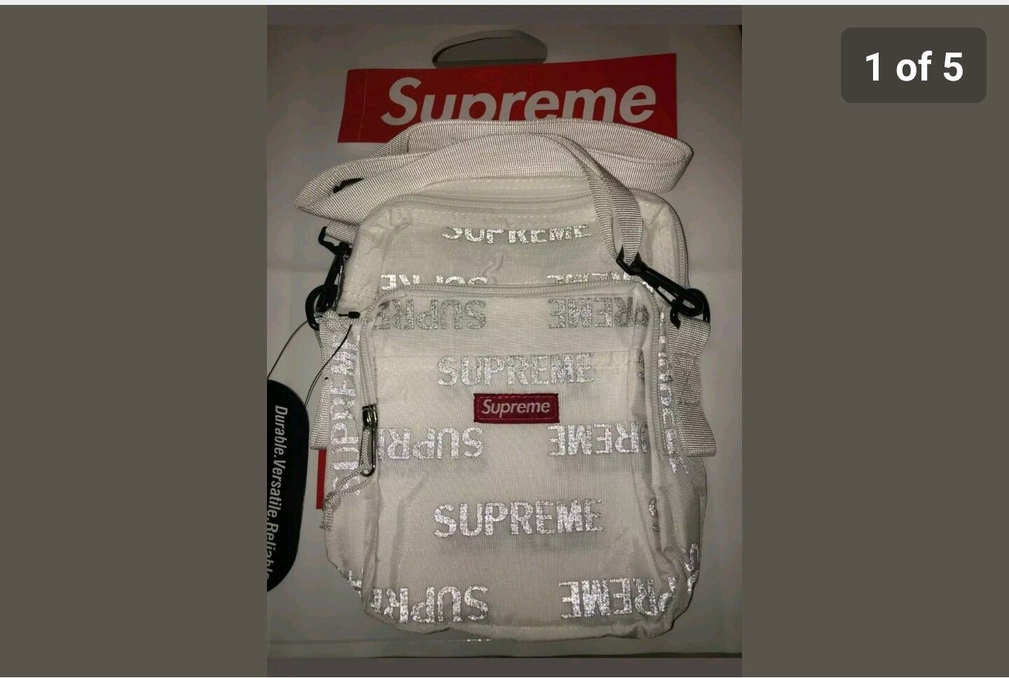 Supreme 3M Reflective Repeat Backpack Red - FW16 - US