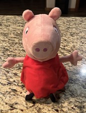 Peppa Pig Talking Plush 12" Doll Hug And Oink Stuffed Animal Tested-Small Stain