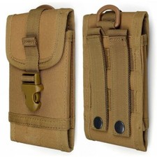 Tactical Cell Phone Pouch Molle Smartphone Holster Bag Waist Belt Carry Case