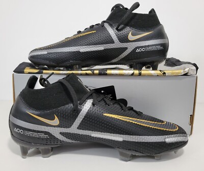 Nike Phantom GT2 Elite DF FG Black Metallic Gold CZ9889-007 Mens 