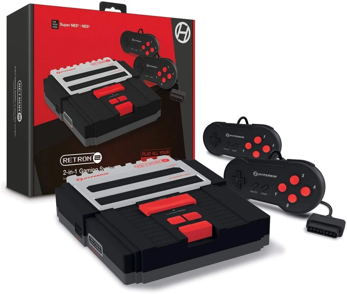 RETRON 2 2 IN 1 GAMING SYSTEM BLACK Brand New eBay