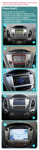 Radio de coche de 7" para Hyundai Tucson 2 LM IX35 2009-2015 estéreo GPS CarPlay 4+64 GB - Imagen 2 de 12