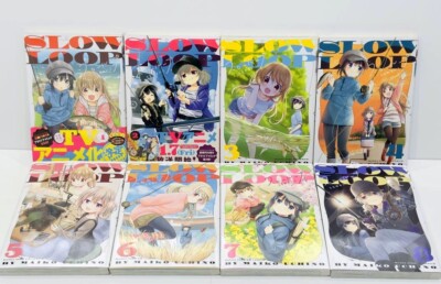 Slow Loop Vol.1-8 Comics Komplettsatz japanische Sprache Manga Buch