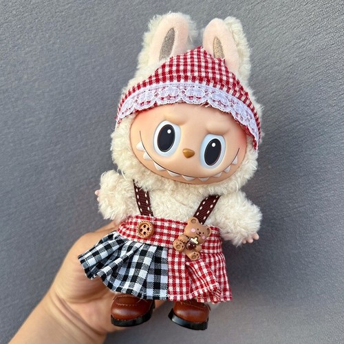 17cm Labubu Clothes The Monsters Plush Doll Outfit Set Decor , No Doll ( 2 ) - Picture 16 of 25