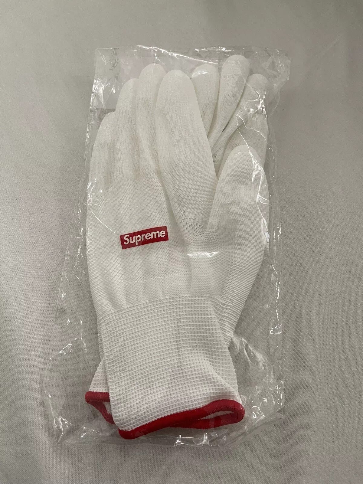 Nouveaux gants caoutchoutés Supreme blancs FW20 gants en caoutchouc