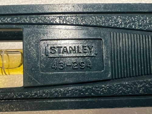 EXC Vintage Stanley 43-294 Dark Green Plastic 8 in. Torpedo Level - Made in USA - Picture 4 of 6