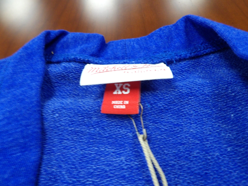 NWT MITCHELL & NESS MLB MILWAUKEE BREWERS BLUE CARDIGAN SWEATER SIZE XS - Picture 3 of 4