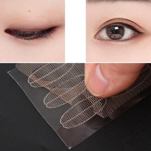 120pcs Invisible Eyelid Stickers Lace Mesh Eyes Lift A5Q4 Strips Adhesive I3T0 - Picture 3 of 9