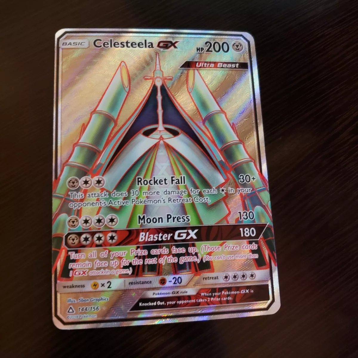 Celesteela GX - 144/156 - Full Art Ultra Rare - Pokemon Singles » Sun &  Moon Sets » Ultra Prism - Spell Bound