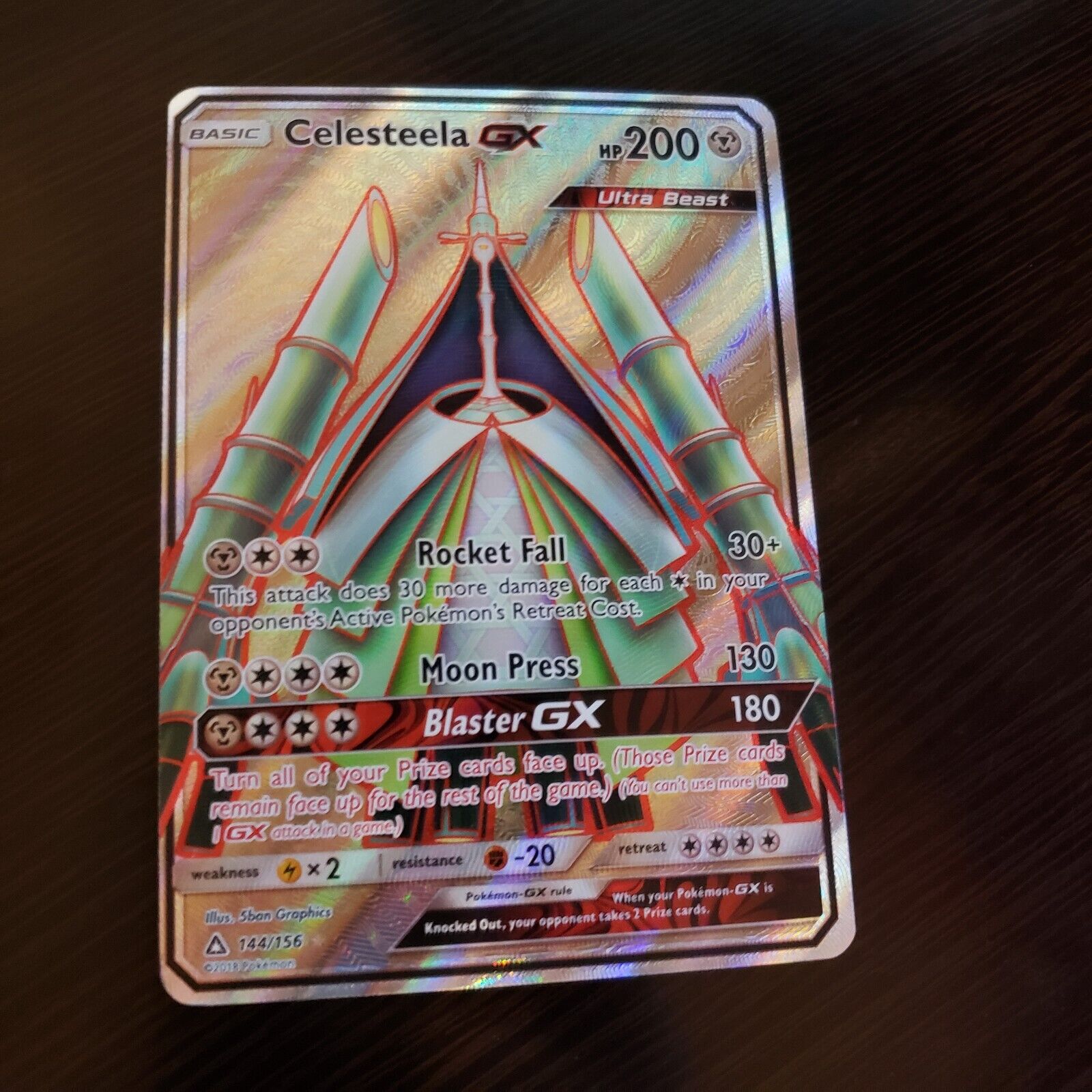 Celesteela GX - Ultra Prism #144 Pokemon Card